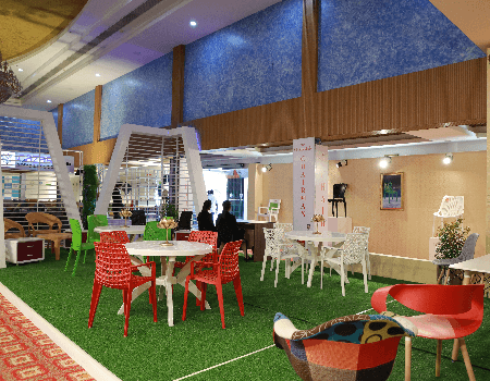 FIFEX exhibition hall with furniture displays